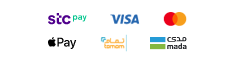 We support Apple Pay, Mada, STC Pay, Visa and Master Card
